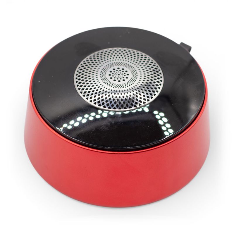Red Mandala Lighting Effect Mini Speaker - 3W Bluetooth 5.3 Approx. 2–4 hours 600mAh