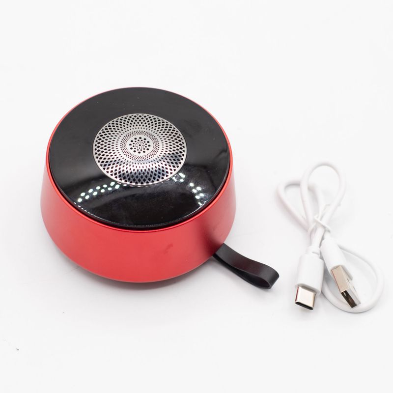 Red Mandala Lighting Effect Mini Speaker - 3W Bluetooth 5.3 Approx. 2–4 hours 600mAh