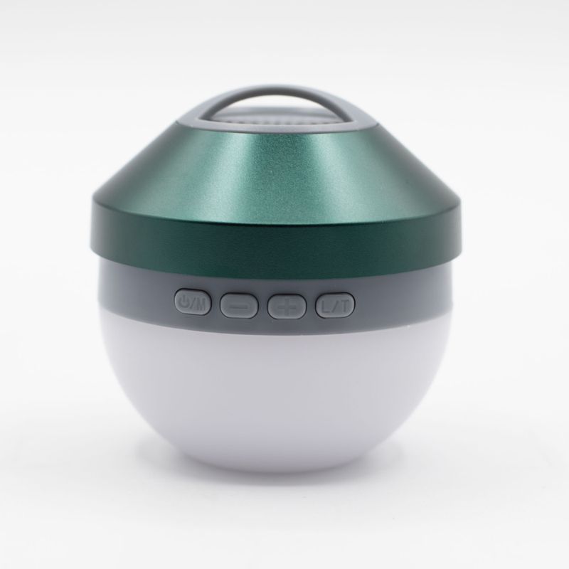 Camping Hanging Light and Mini Speaker - Green - Bluetooth 5.3 Approx. 2–4 hours 600mAh