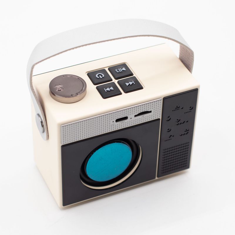 Retro Radio Speaker -Jojocut C10 - 5W Bluetooth 5.1 Approx. 2–4 hours 800mAh