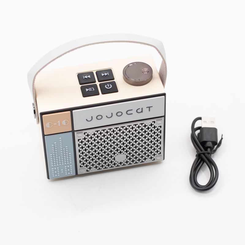 Retro Radio Speaker -Jojocut C10 - 5W Bluetooth 5.1 Approx. 2–4 hours 800mAh