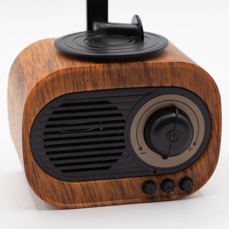 Retro Mini Gramophone Speaker - Bluetooth & FM Radio - 5W Output