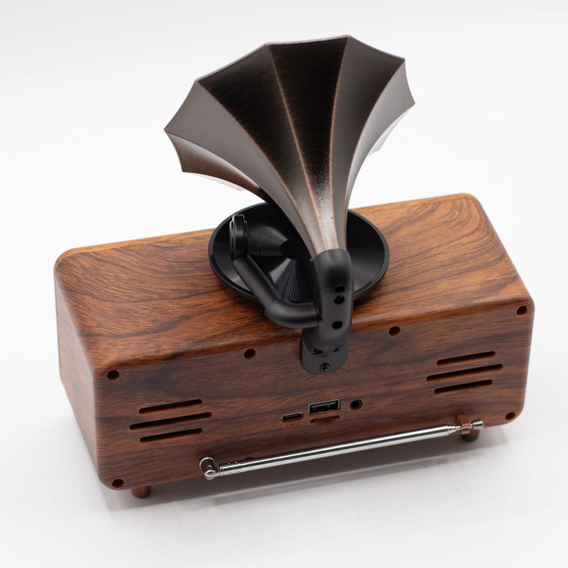 Retro Mini Double Gramophone Speaker -5.4W Bluetooth -