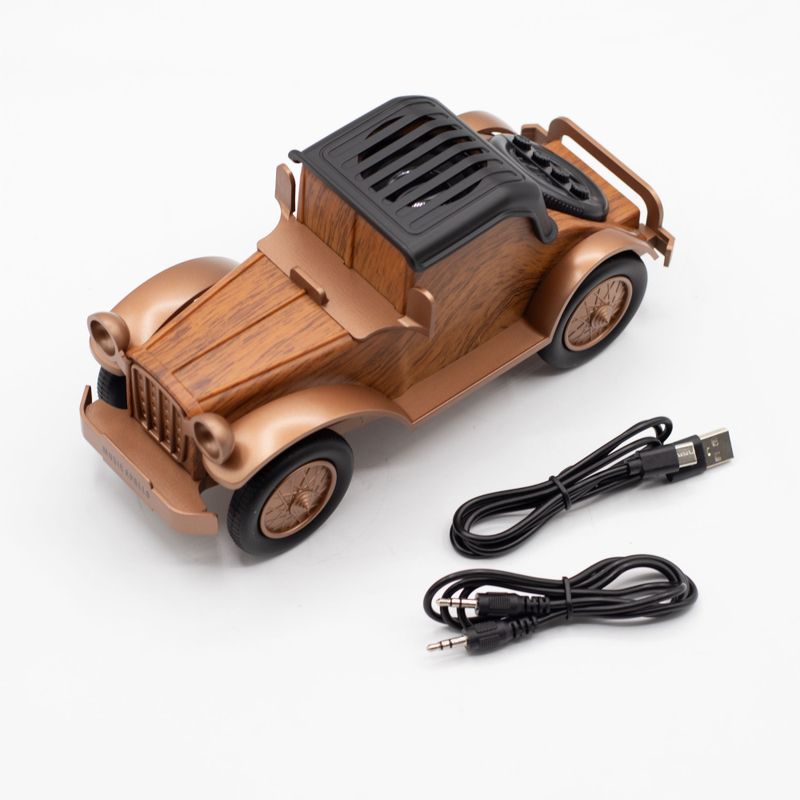 Classic Vintage Car Speaker and Phone Holder - 5W Bluetooth 5.0 Approx. 4–6 hours 1500mAh