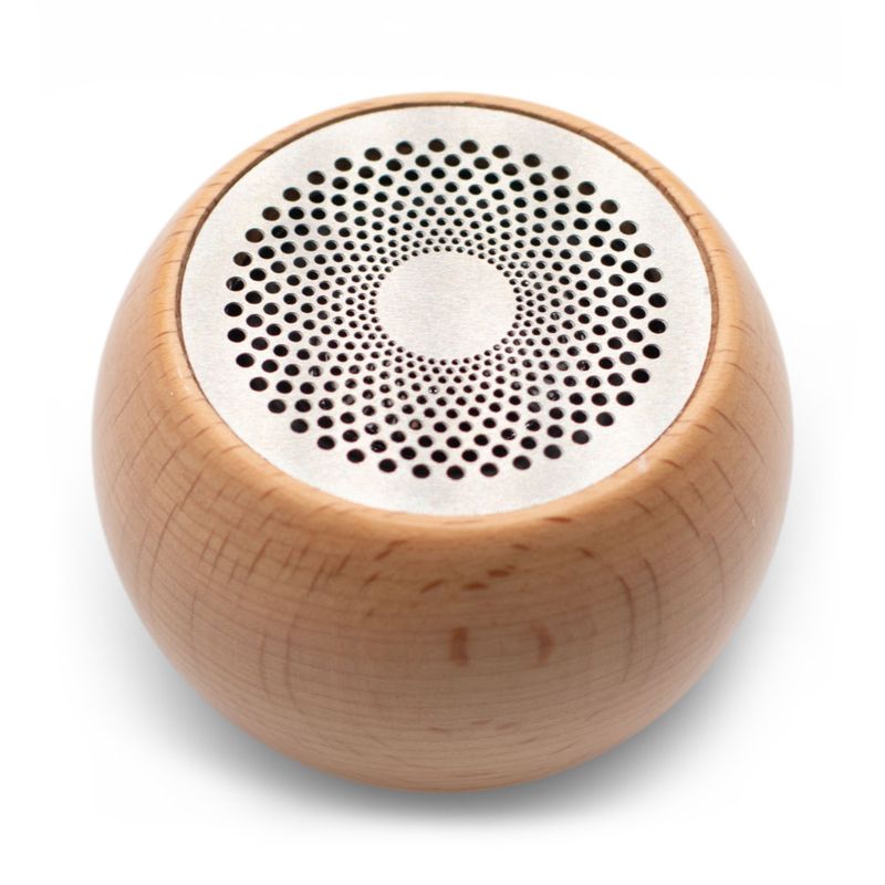 Wooden Mandala Effect Mini Speaker - 3W Bluetooth Approx. 2 hours 300mAh