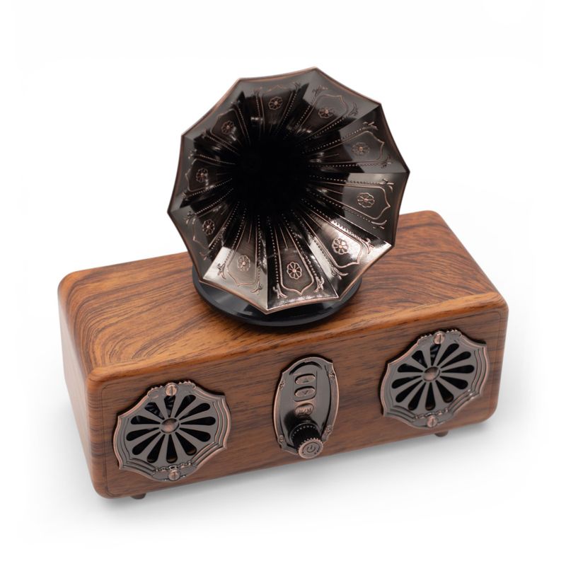 Retro Mini Double Gramophone Speaker -5.4W Bluetooth -