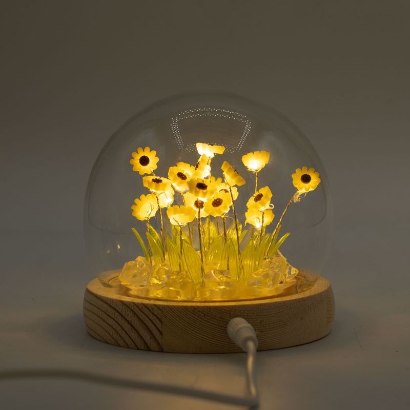 Floral Glow Garden Dome - 20 Sunflowers - LED USB