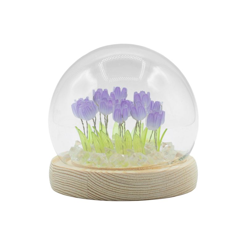 Floral Glow Garden Dome - 20 Tulips - LED USB