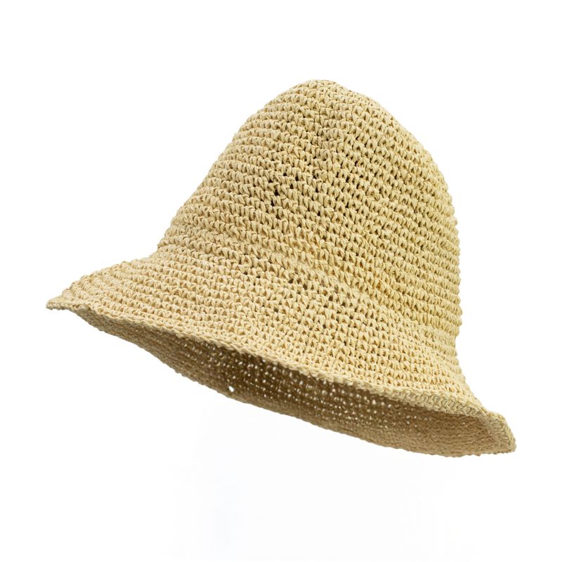 Classic Floppy Straw Hat - Natural Beige