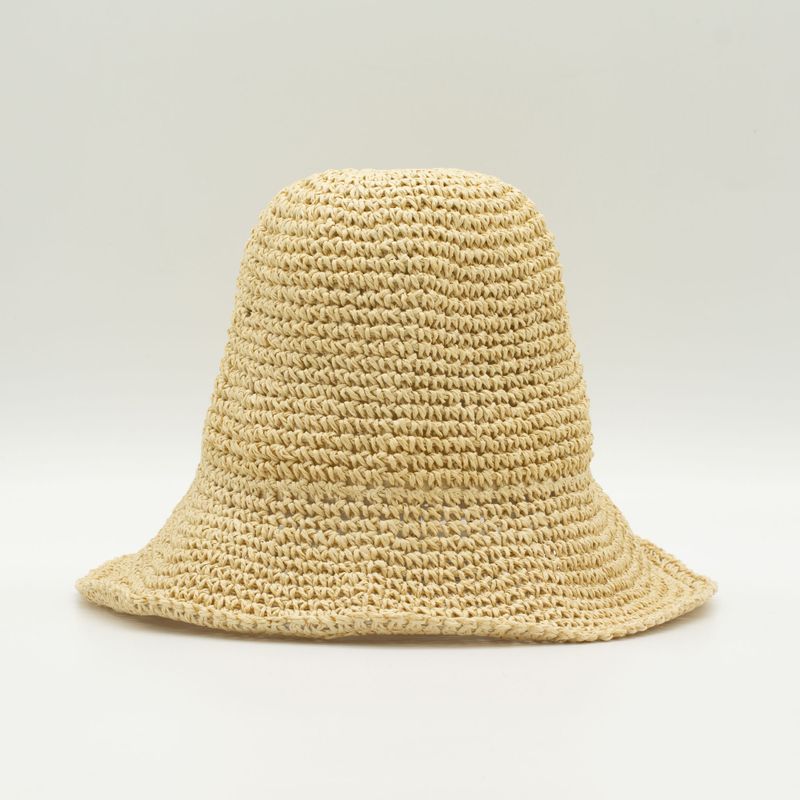 Classic Floppy Straw Hat - Natural Beige
