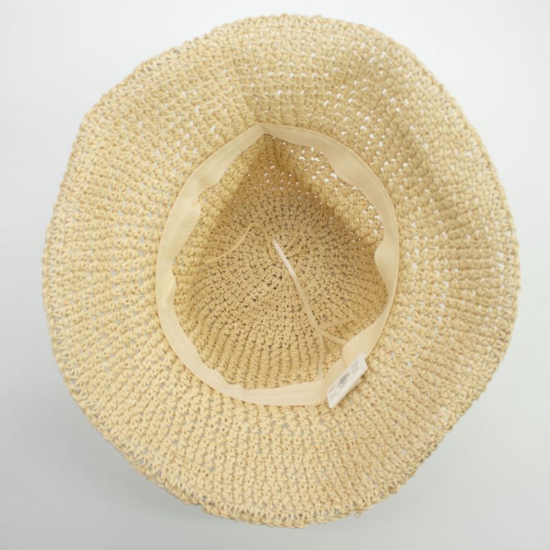 Classic Floppy Straw Hat - Natural Beige