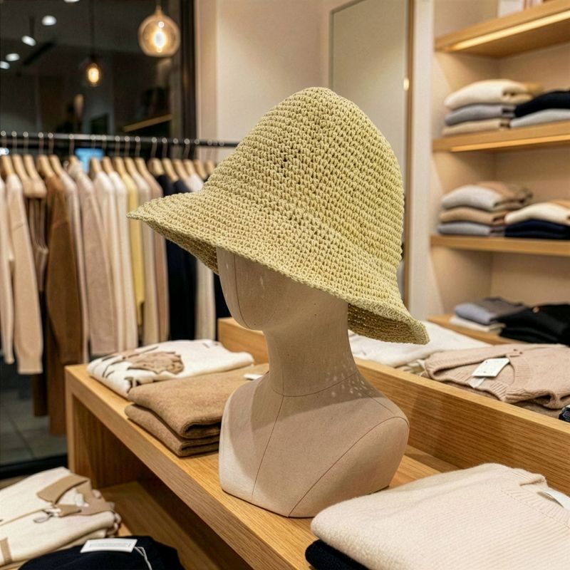 Classic Floppy Straw Hat - Natural Beige