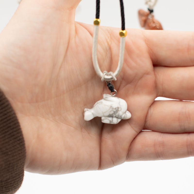 Cord necklace Gemstone Pendants - Animals Collection (assorted)