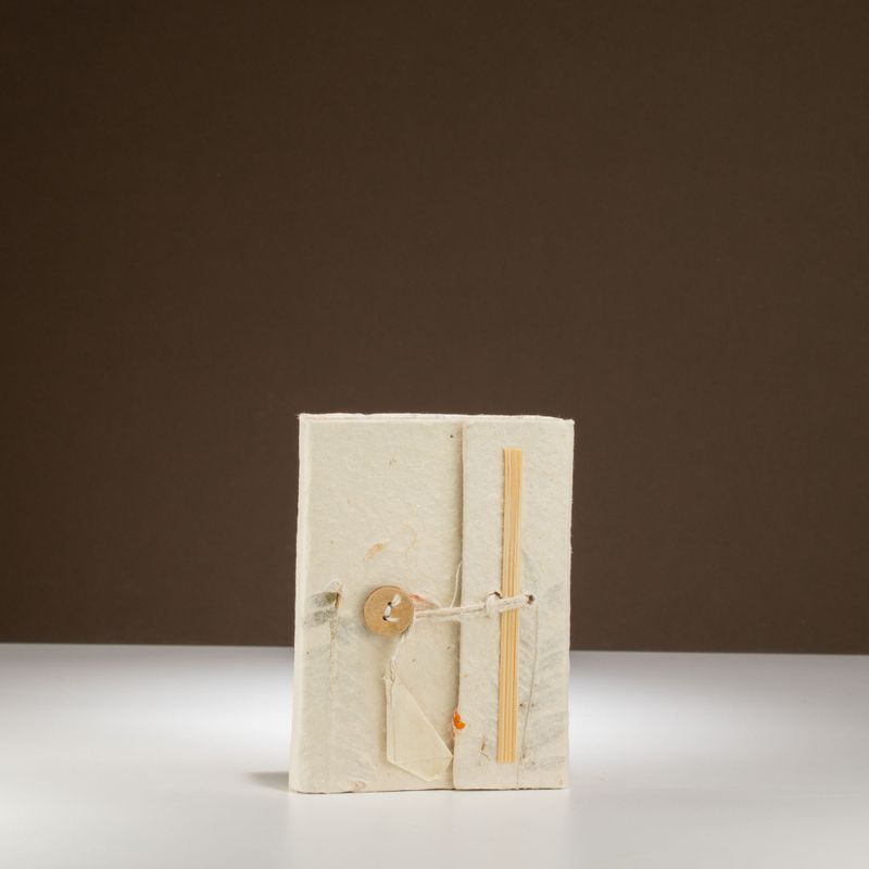 Mini Lokta Mixed Flowers Notebook (12x8cm) 40 leafs