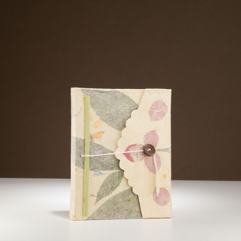 Med Lokta Bougainvillea Notebook (15x12cm) - 45 leafs