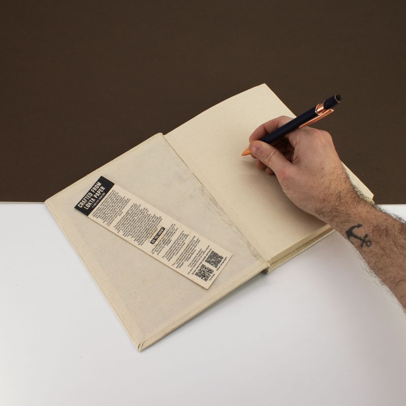 Lrg Lokta Inspiration Notebook (21x15cm) - 45 leafs - Every Peak - inc bookmark