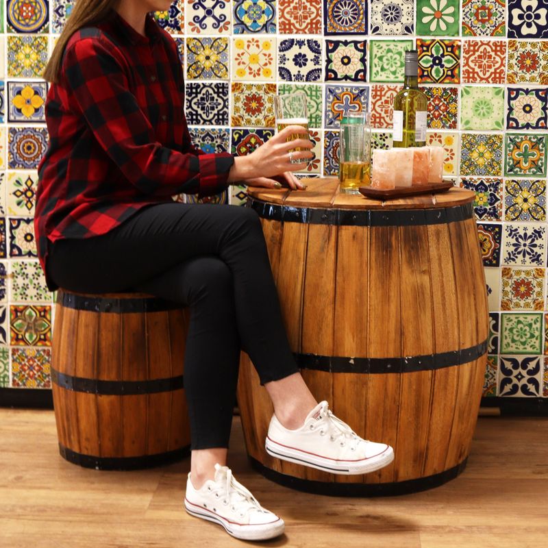 Beer Barrel Table - Natural 60x48,5cm