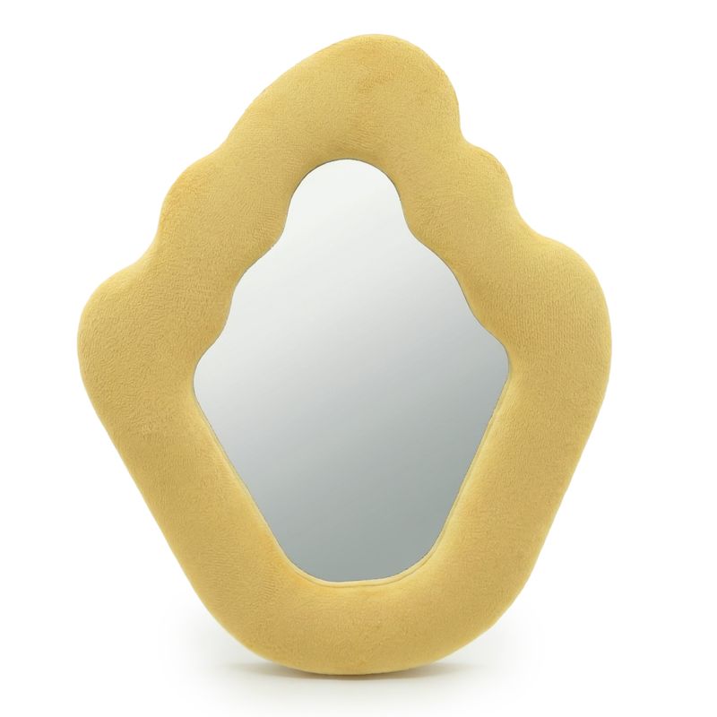 Soft Squiggly Mirror - Flame - Marigold 23x27cm