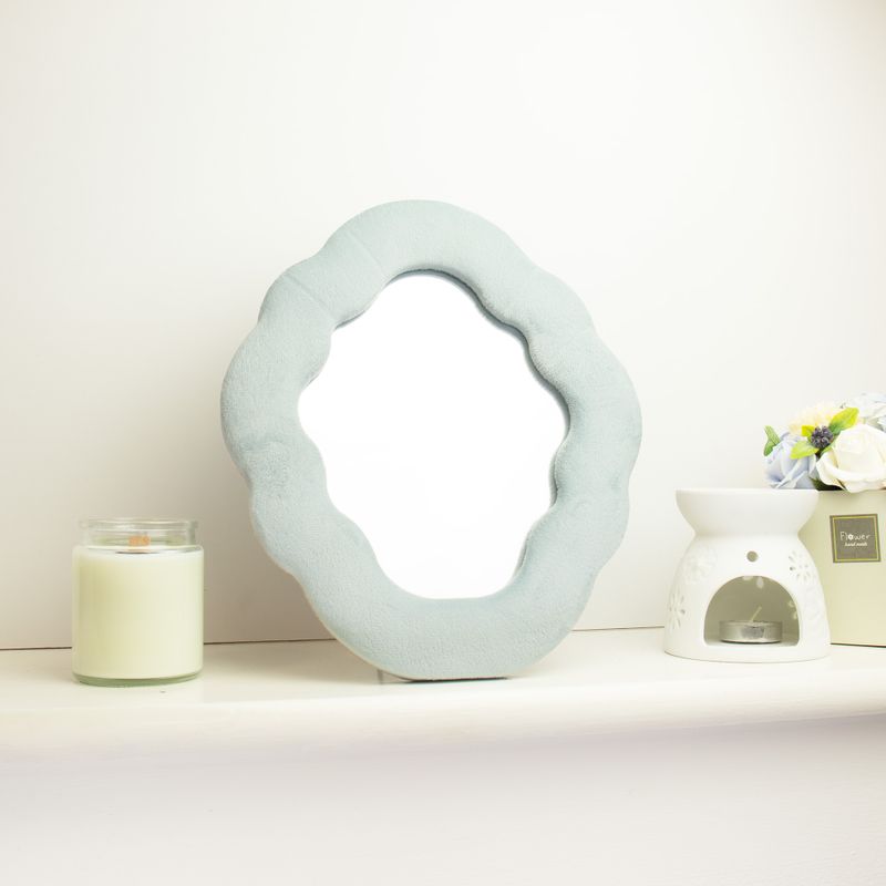Soft Squiggly Mirror - Cloud - Cloud Blue 28x24cm