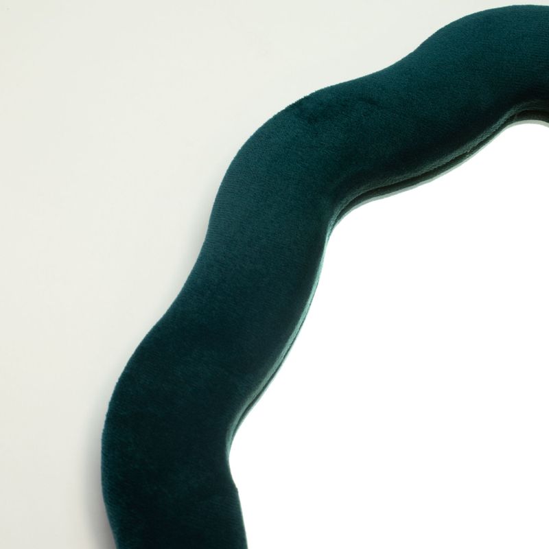 Soft Squiggly Mirror - Oval Pebble - Royal Teal 20x32cm