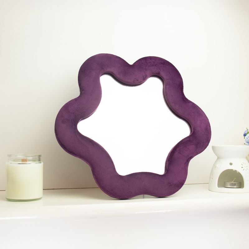 Soft Squiggly Mirror - Star - Mauve 33x23cm