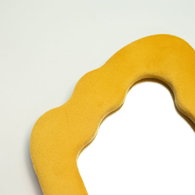 Soft Squiggly Mirror - Flame - Marigold 23x27cm