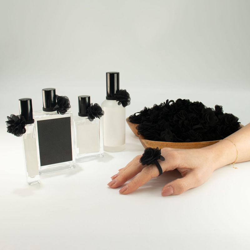 Chiffon Scent Rings - Black
