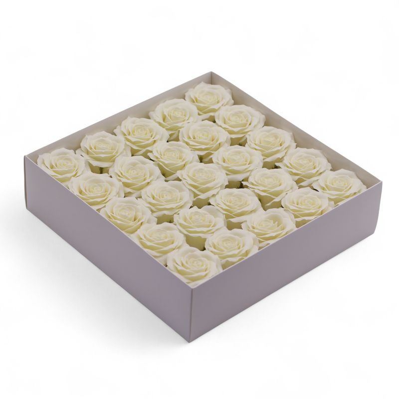 Craft Soap Flower - (5-Layer) Romatic Rose - Ivory