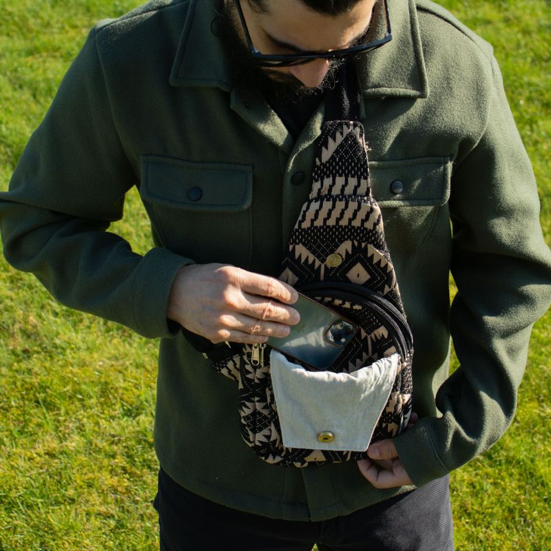 Jacquard Natural Bags - Desert Loom - Cross Bag