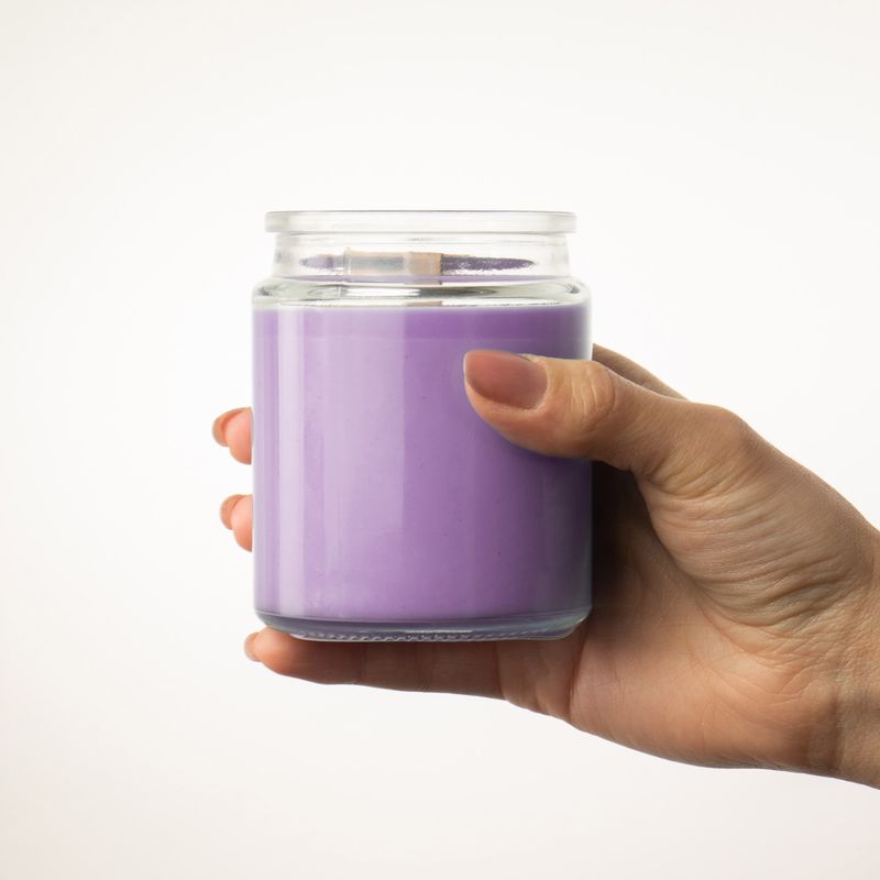 Unlabeled Woodwick Soy Candle - Wild Lavender