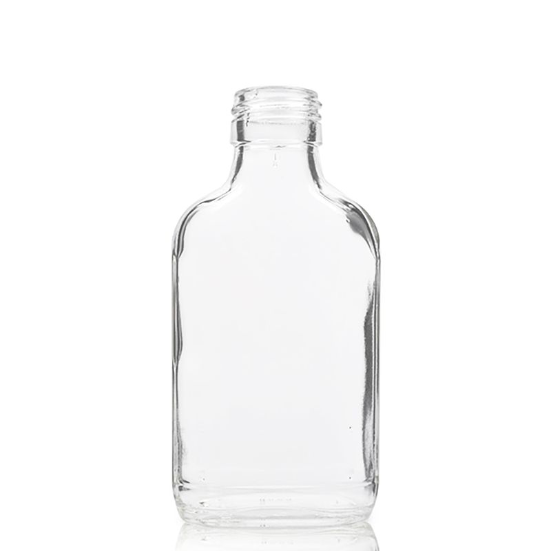 200ml Clear Glass Flask Bottle and Alum Lid