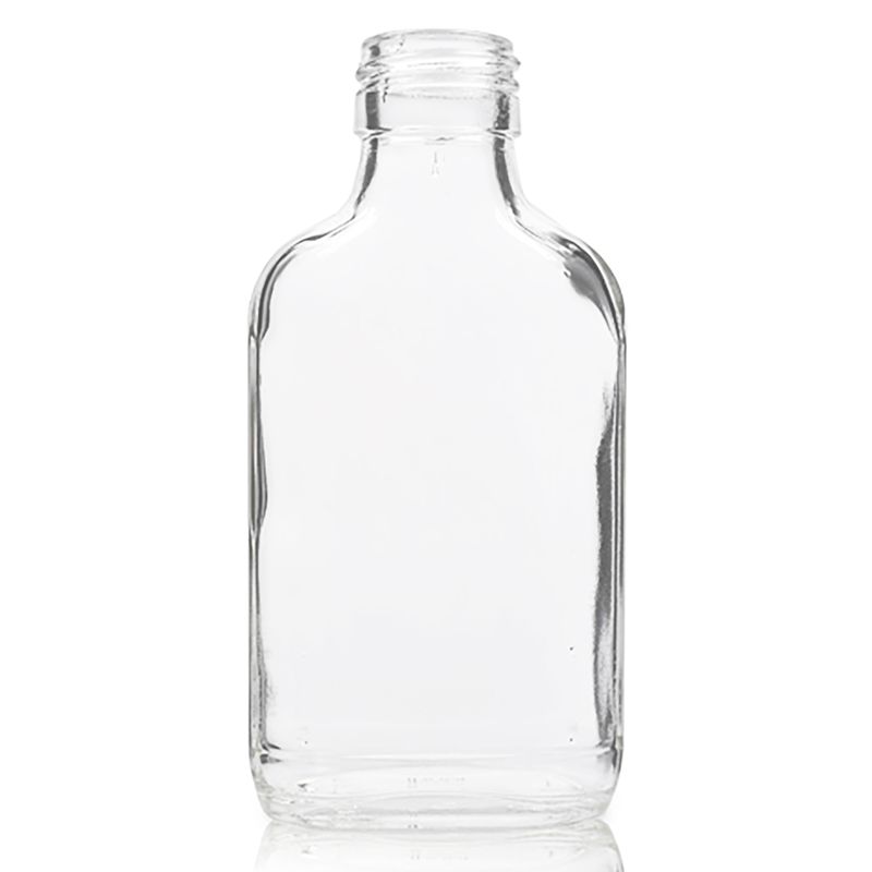 500ml Clear Glass Flask Bottle and Alum Lid