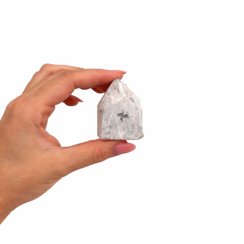 Bulk Gemstone Top Polished Points - Rainbow Moonstone (approx 5-6 pieces)