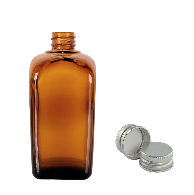 100ml Amber Glass Alchemist Bottlewith Aluminium Cap