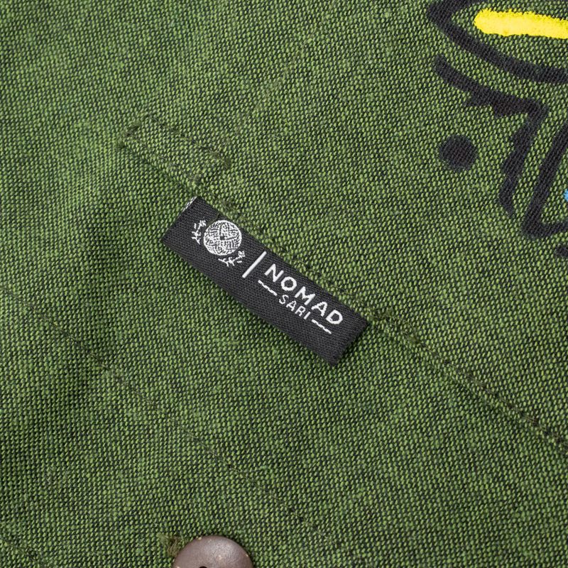 Nomad Sari Kathmandu Shirt - Forest Green - Medium