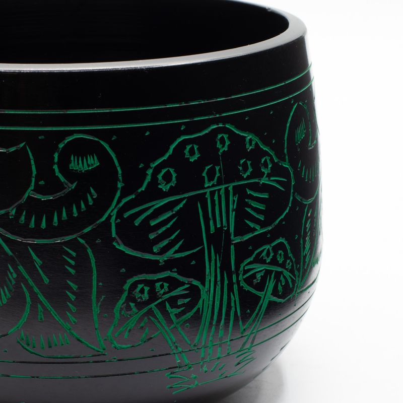 Cauldren Singing Bowl - Magic Mushroom - Green (15cm)