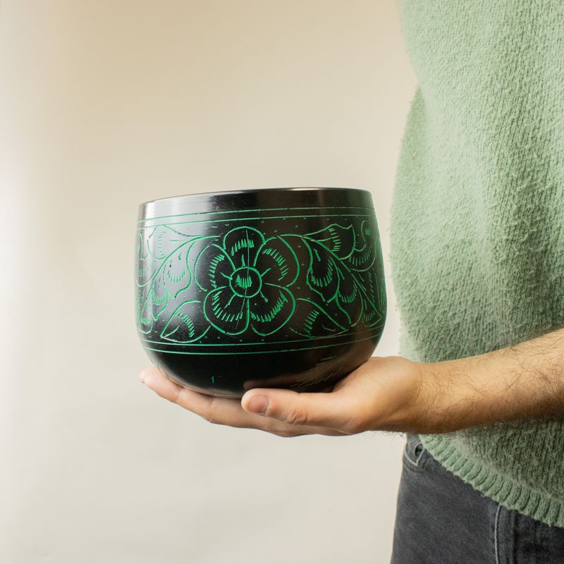 Cauldren Singing Bowl - Magic Mushroom - Green (15cm)