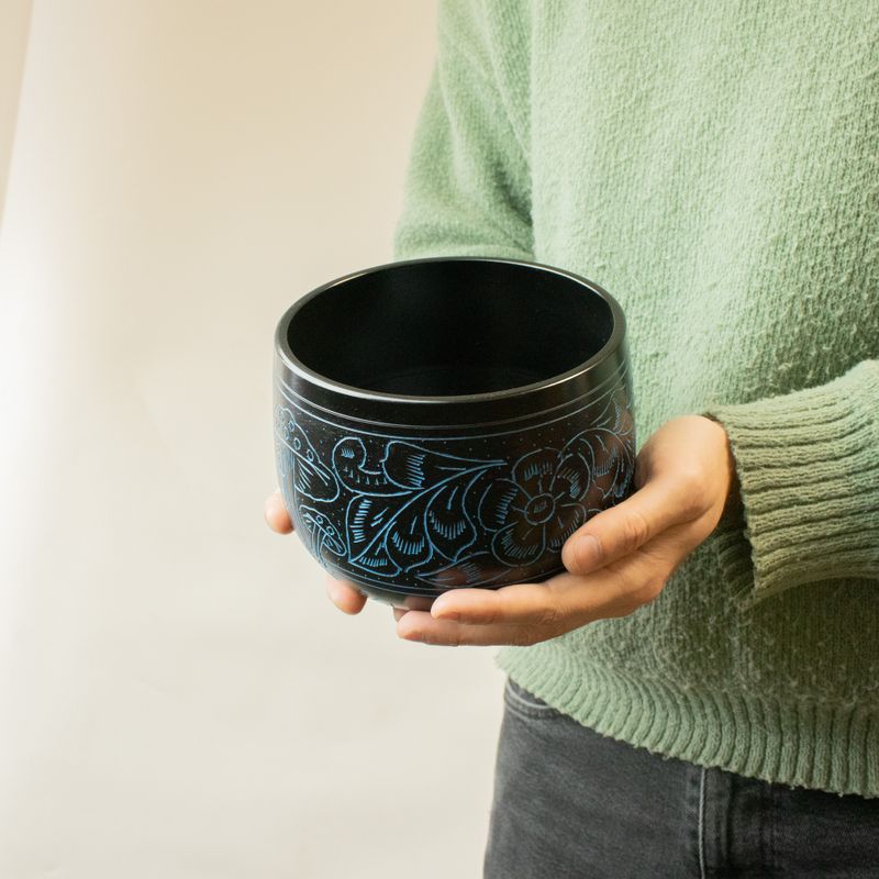 Cauldren Singing Bowl - Magic Mushroom - Blue (15cm)