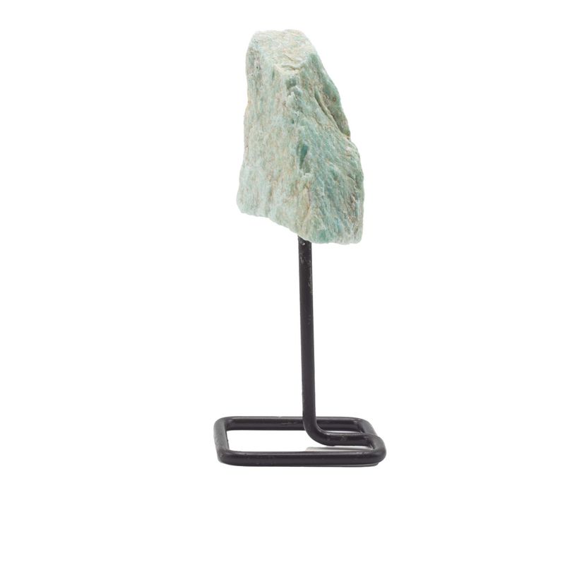 Mineral Specimens on Metal Stand - Amazonite