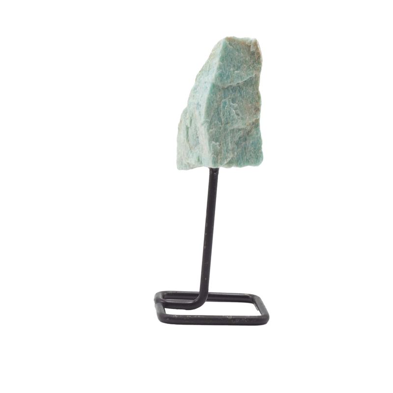Mineral Specimens on Metal Stand - Amazonite