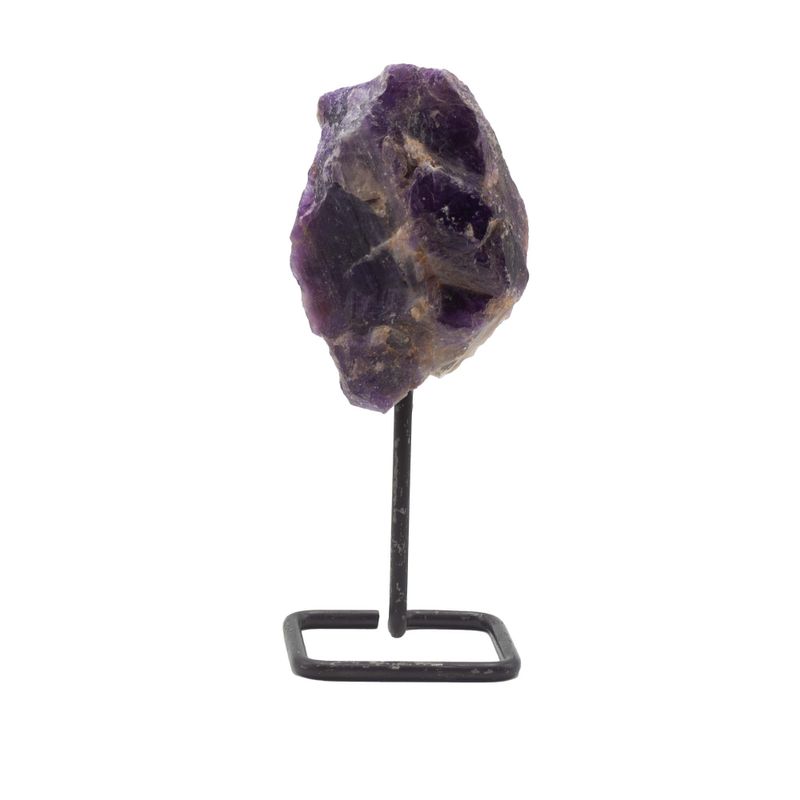 Mineral Specimens on Metal Stand - Amethyst