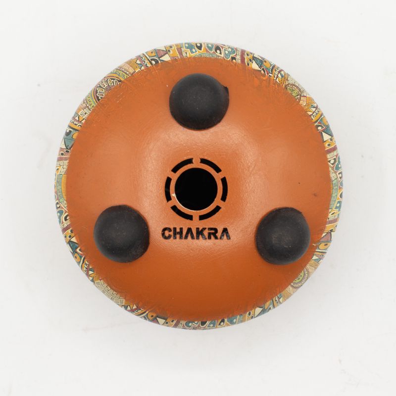 Small Happy Drum Om Mandala - 13x9cm