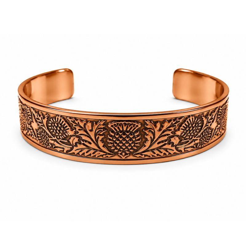 Solid Copper Bracelets Medieval Range with Affirmations Engravings (assorted)