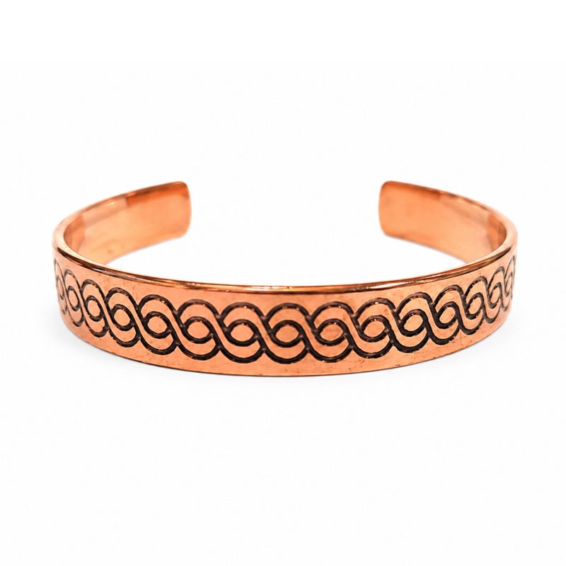 Solid Copper Bracelets Nomad Energy Collection Engravings (assorted)