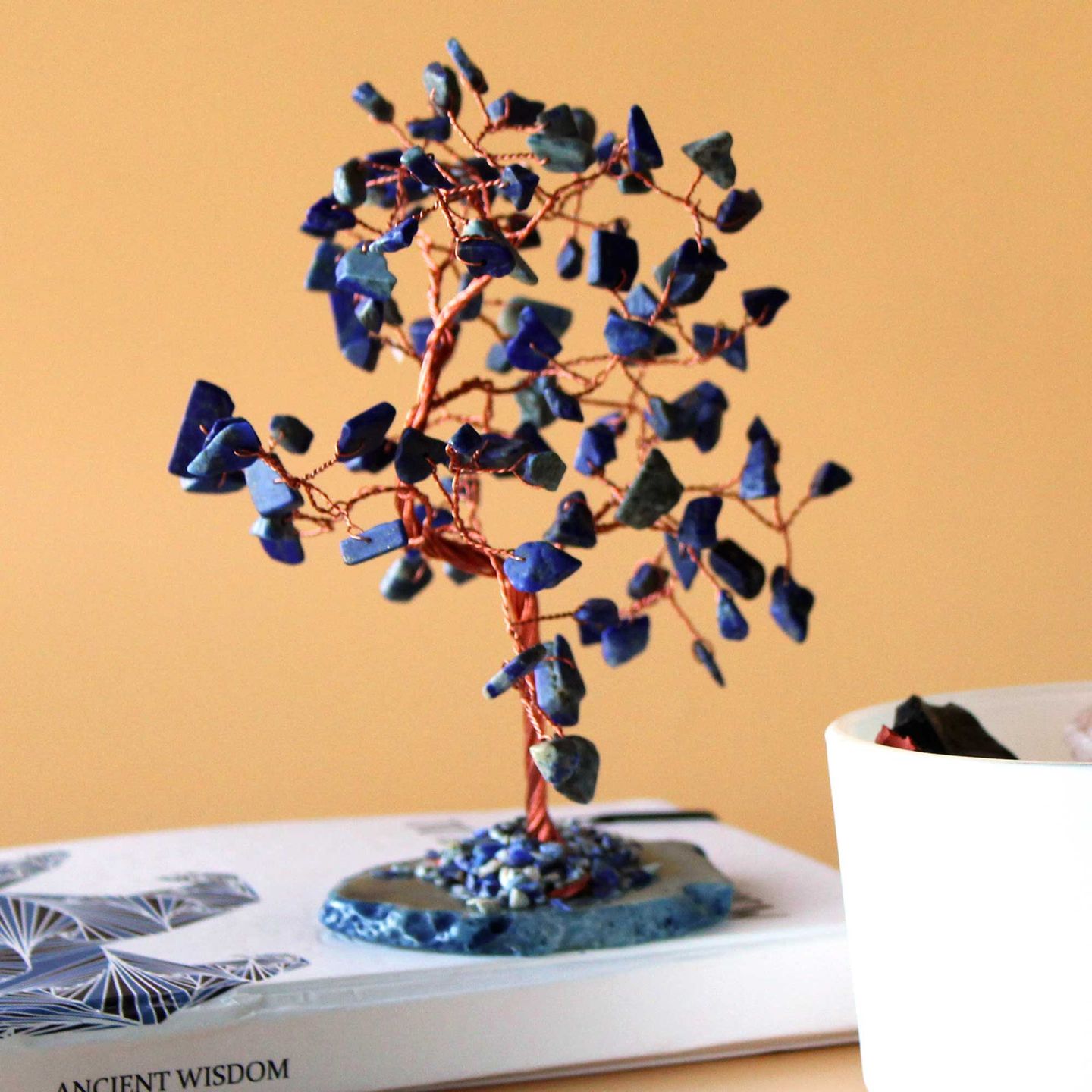 Gemstone Trees with Agate Base