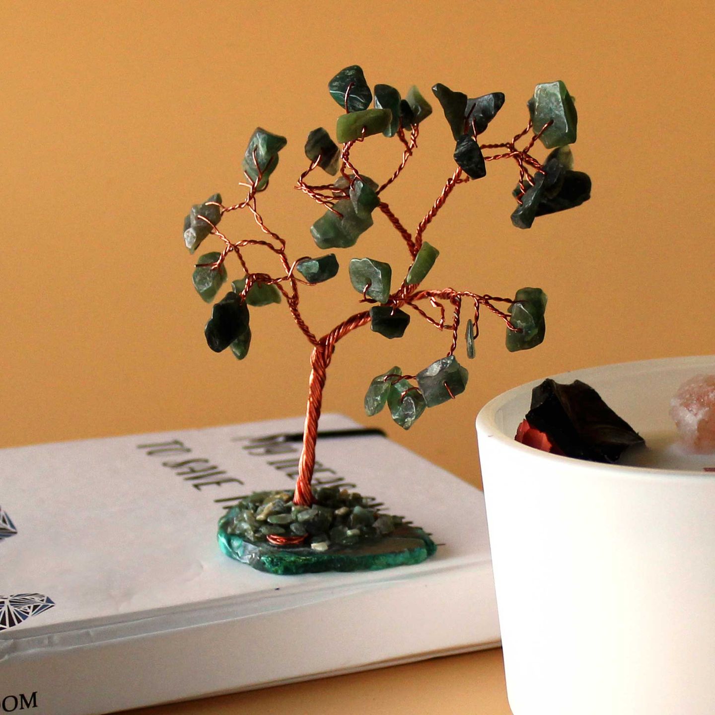 Gemstone Trees with Agate Base
