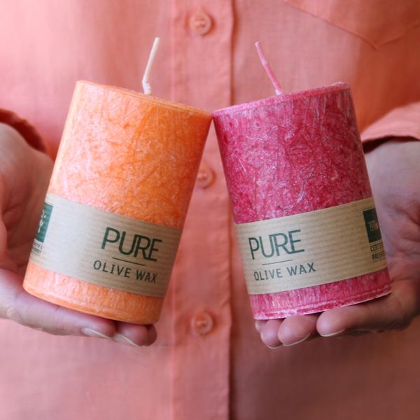 Pure Olive Wax Candle