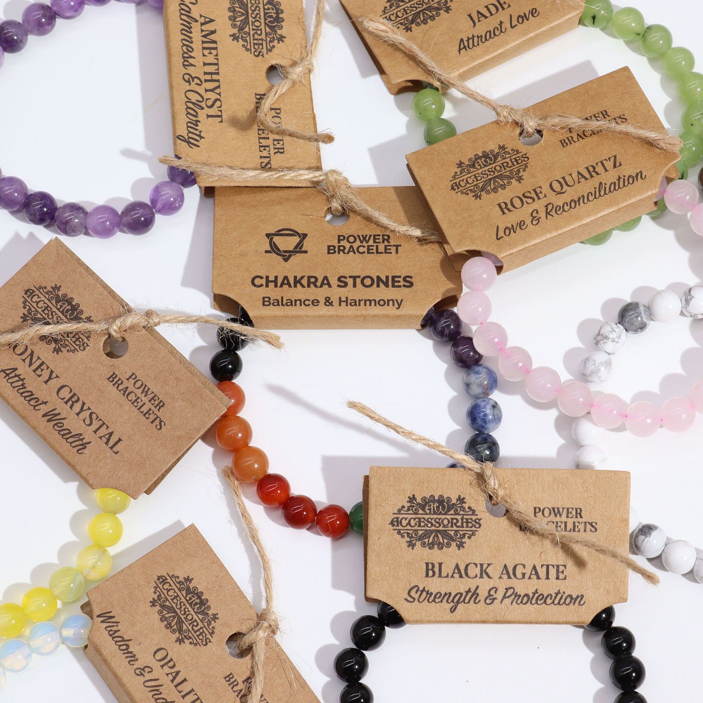 Wholesale Gemstone Power Bracelets