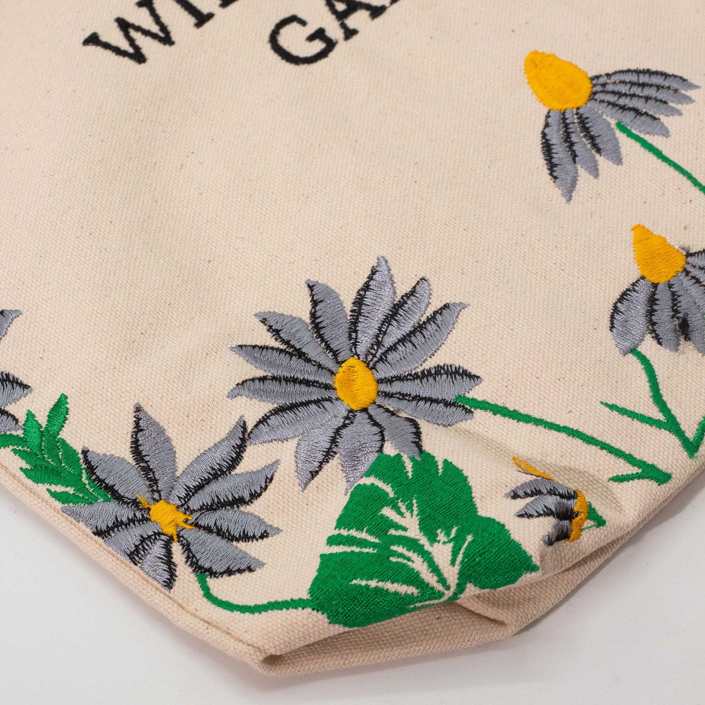 Agnes+Cat Embroidered Cotton Bags