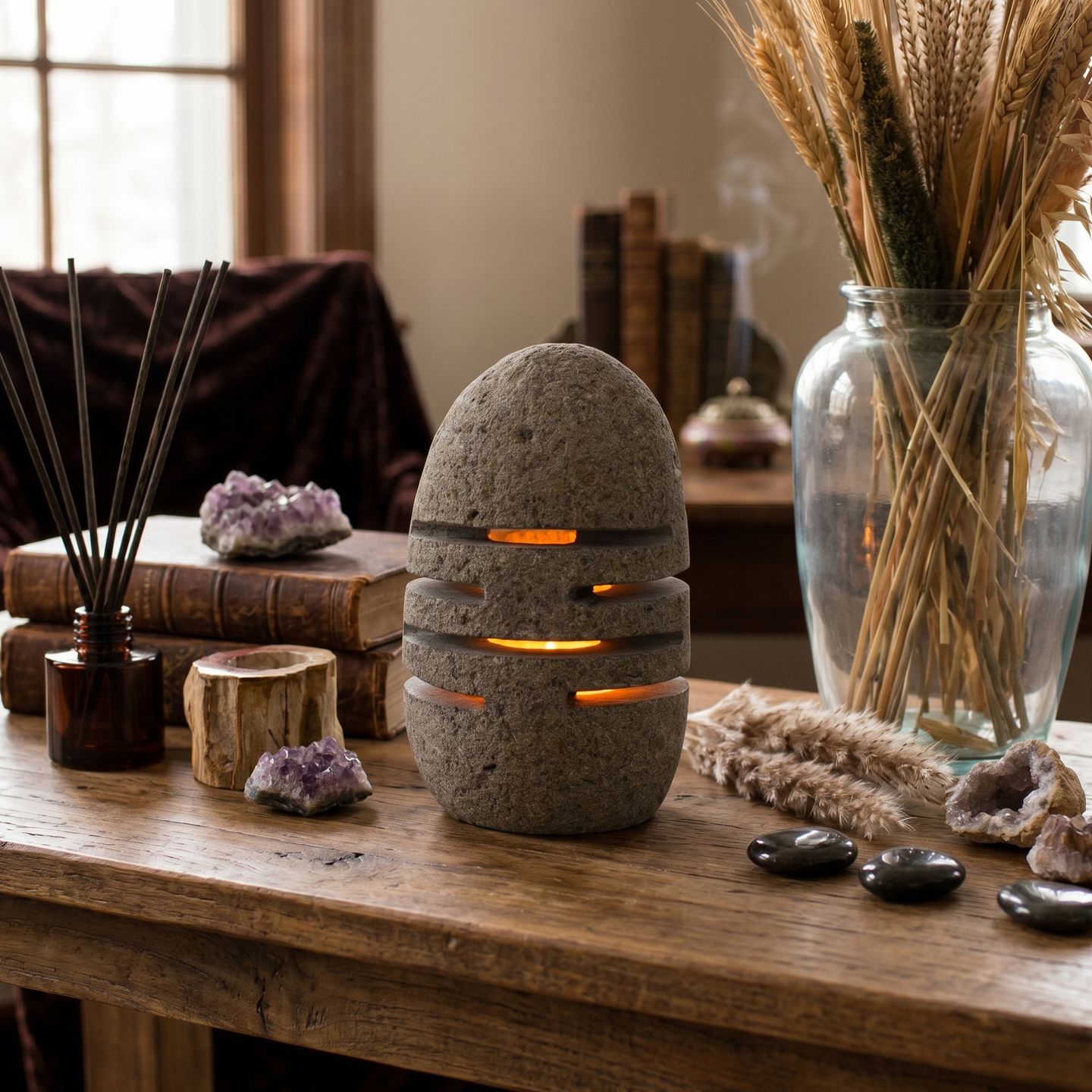 Riverstone Candle Holder